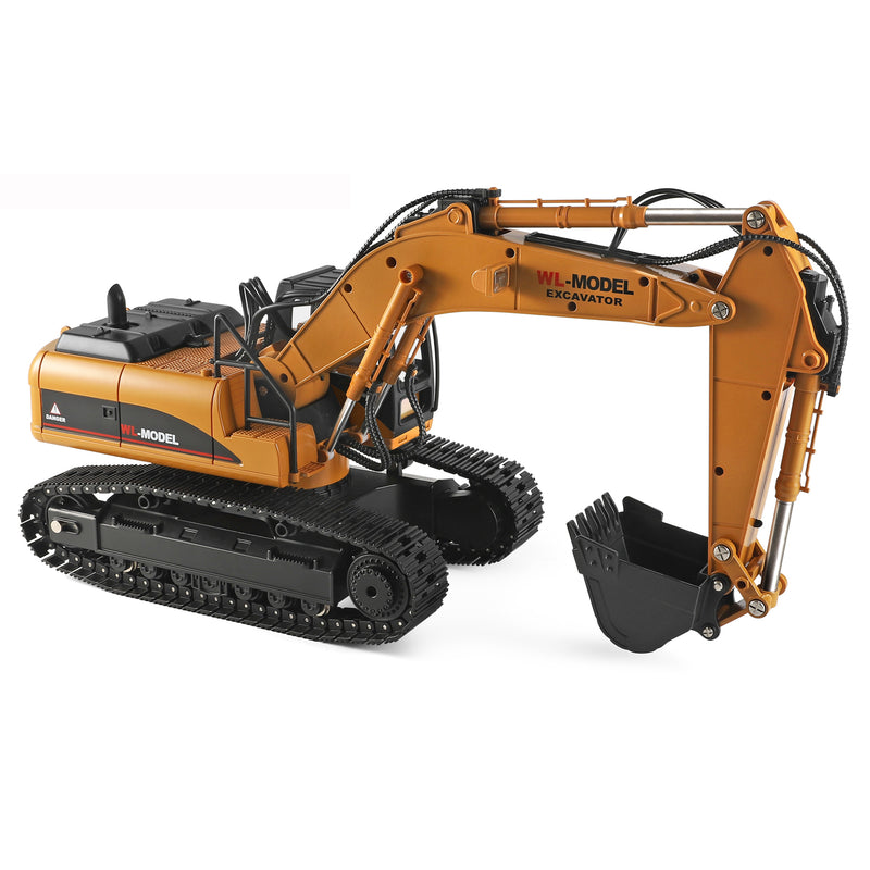 Load image into Gallery viewer, WLtoys RC Excavator 1:16 Full Simulation Structure Design 2.4G Independent Control Alloy Crawler with Light and Sound