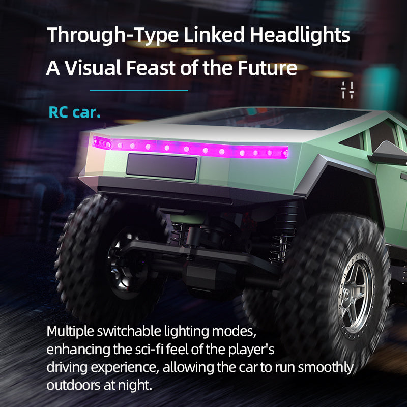 Load image into Gallery viewer, 1/18 Cybertruck Climbing Car 4WD OFF-ROAD Vehicle New Climbing Star Tow Speed Gearbox Mechanical Shift Through-Type Linked Headlights