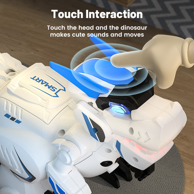 Load image into Gallery viewer, Smart RC Dinosaur Robot for Kids - Intelligent Sensing Mecha T-Rex with Gesture Control, Touch Interaction, Voice Recording, Interactive STEM Toy Gift for Boys & Girls