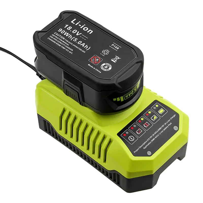 Load image into Gallery viewer, 18V Ryobi One + Dual Chemistry IntelliPort Lithium Ion and NiCad Battery Charger Replacement for Ryobi P117 Tool,1Pack(Charger Only)