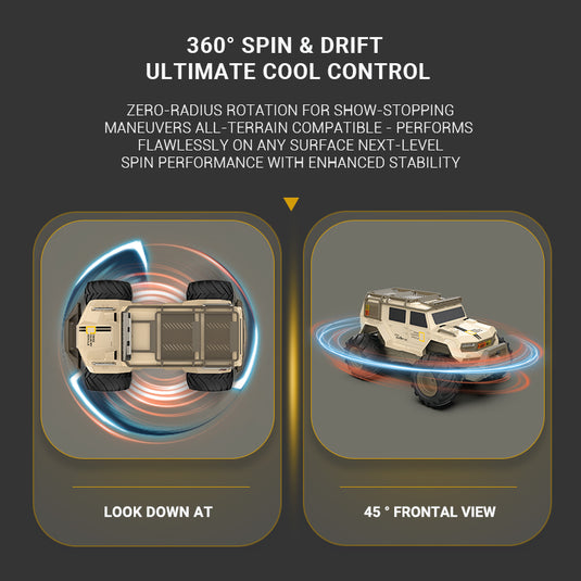1/14 SL Off-Road Vehicle 2.4G Amphibious 4WD Five-Channel All-Terrain Remote Control Car, Rotating On The Spot Four-Wheel Drive (with lights + sound)