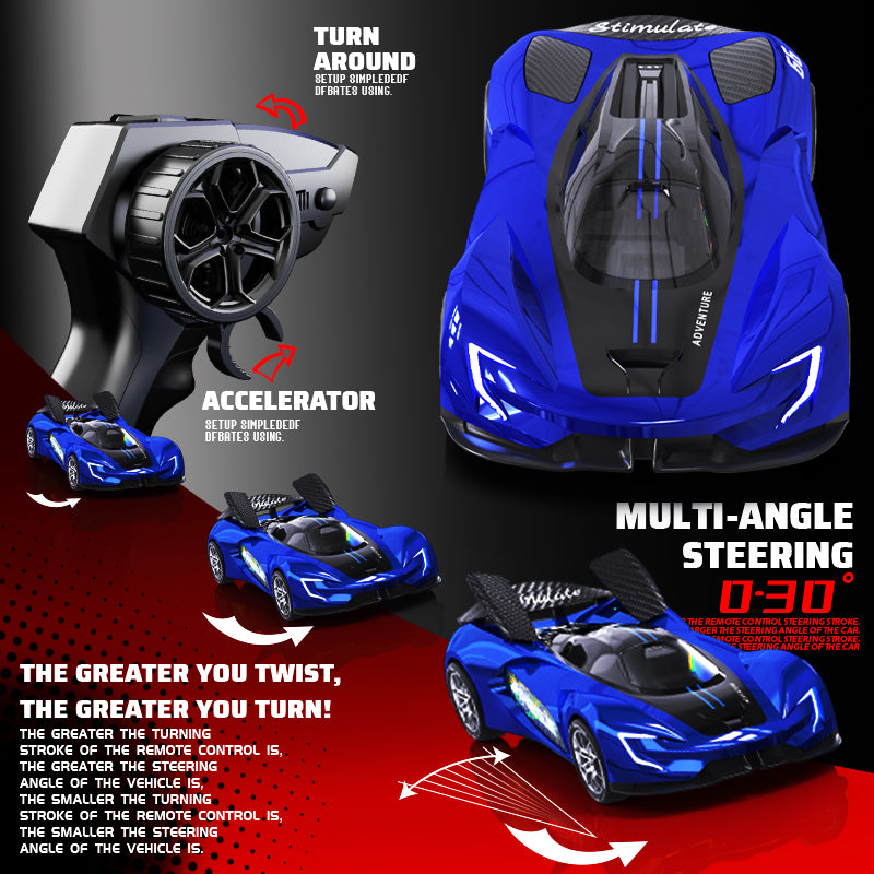 Load image into Gallery viewer, RACER RC Dtift Car – 4WD Drift Racing Car With LED lights, High-Speed Motor, Brushless Motor And Replaceable Tires,Curve Drift 20KM/H (Red/Blue/Yellow/Green)