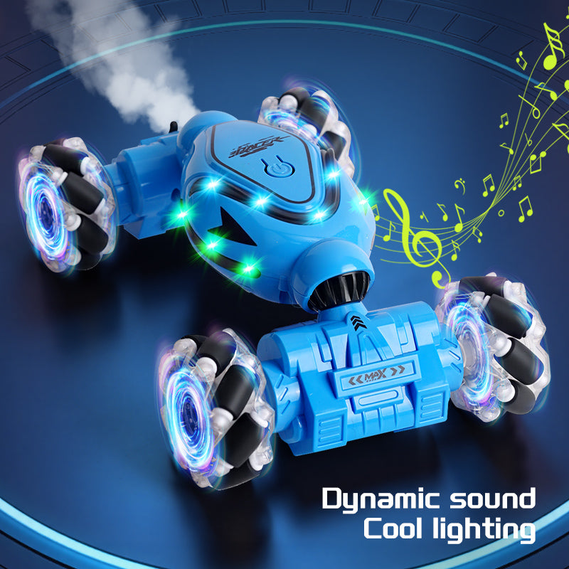 Load image into Gallery viewer, URGENEX RC Car Toys for Boys Girls 6-12, RC Stunt Car 2.4Ghz 4WD Remote Control Car with Lights Music Double Sided Flip 360° Rotate Off-Road, Birthday Xmas Gifts for Kids