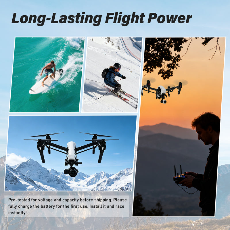 Load image into Gallery viewer, Inspire TB48 Intelligent Flight Battery 22.8V 5700mAh High Capacity Replacement Battery Compatible with DJI Inspire 1 / 1 V2.0 /1 Pro /1 Raw, Up to 22Mins Max Flight Time