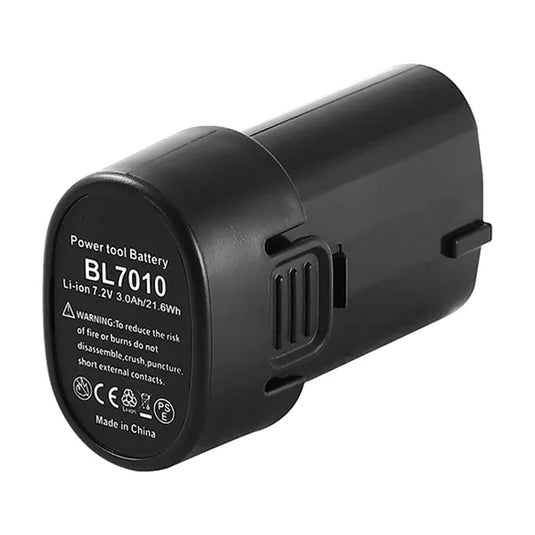 7.2V Makita  Lithium ion Battery Pack for Makita Cordless Power Tool BL7010 BL0715 198000-3 Bateery Replacement,1Pack