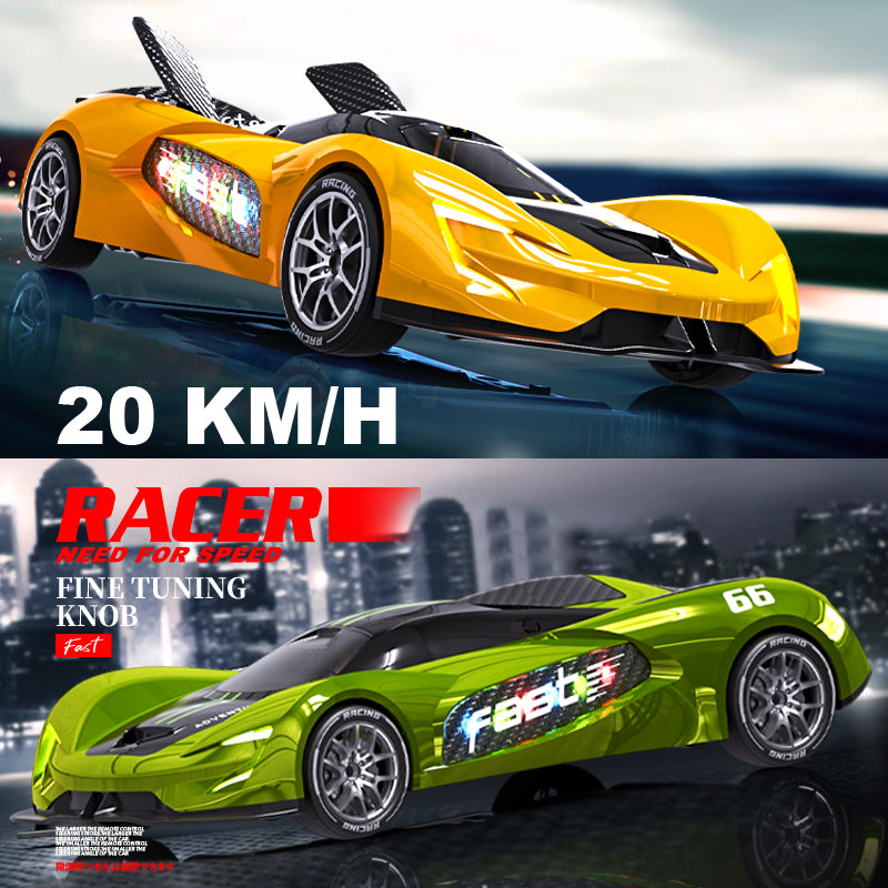 Load image into Gallery viewer, RACER RC Dtift Car – 4WD Drift Racing Car With LED lights, High-Speed Motor, Brushless Motor And Replaceable Tires,Curve Drift 20KM/H (Red/Blue/Yellow/Green)
