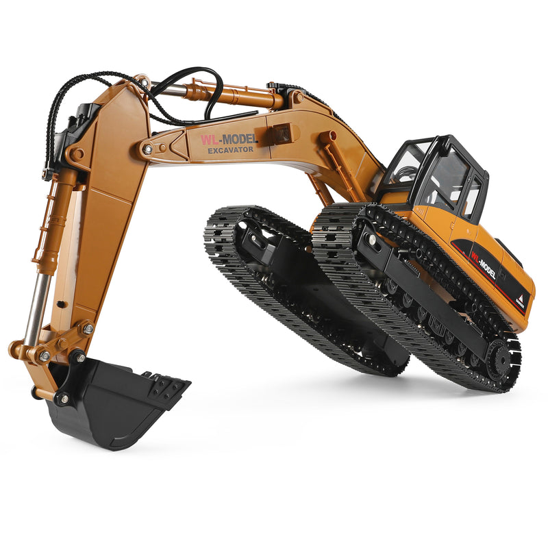 Load image into Gallery viewer, WLtoys RC Excavator 1:16 Full Simulation Structure Design 2.4G Independent Control Alloy Crawler with Light and Sound