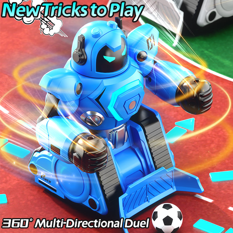 Load image into Gallery viewer, 2.4G RC Battle Robot for Kids, Whirlwind Attack Boxing Robot with Intelligent Football Mode, One-Button Demo & LED Lights, Interactive Remote Control Toy with Modular Battery