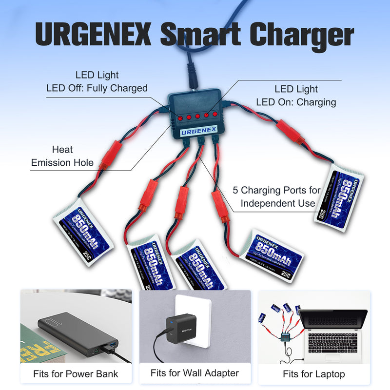 Load image into Gallery viewer, 3.7V 25C RC Drone Battery 850mah with JST Plug Fit for Sky Viper, Syma and Holy Stone