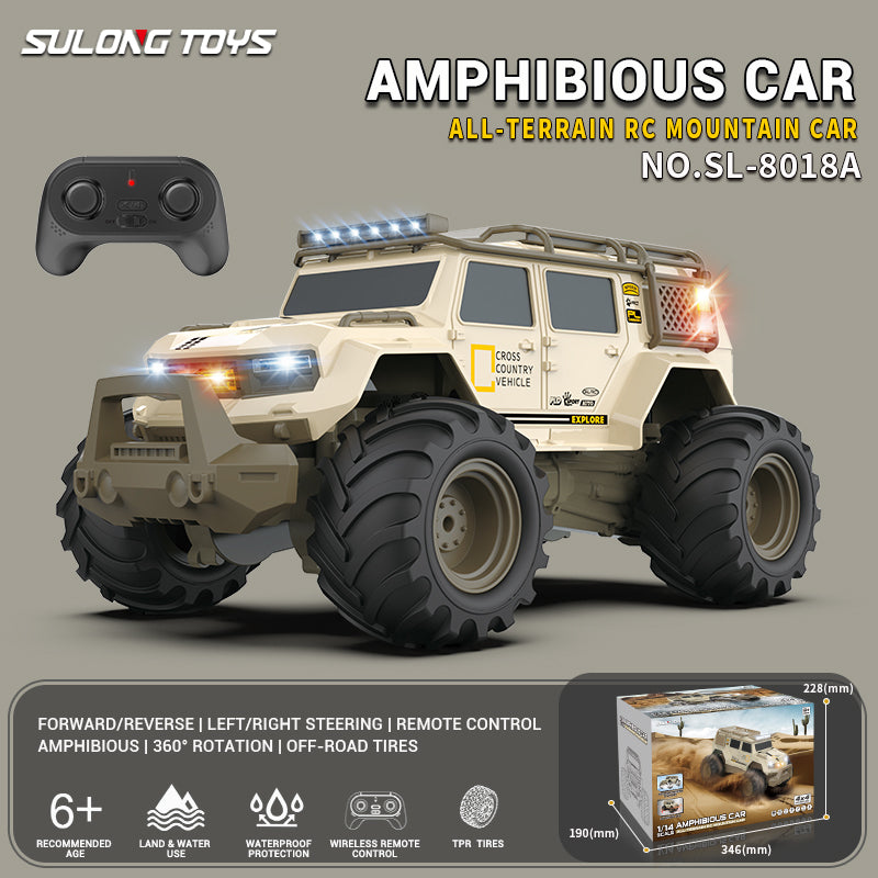 Load image into Gallery viewer, 1/14 SL Off-Road Vehicle 2.4G Amphibious 4WD Five-Channel All-Terrain Remote Control Car, Rotating On The Spot Four-Wheel Drive (with lights + sound)