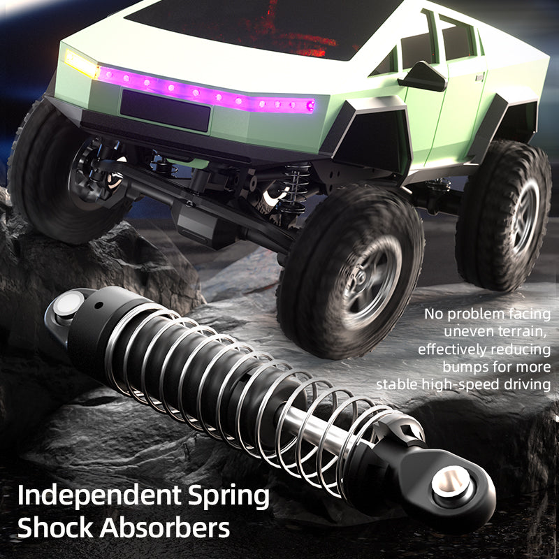 Load image into Gallery viewer, 1/18 Cybertruck Climbing Car 4WD OFF-ROAD Vehicle New Climbing Star Tow Speed Gearbox Mechanical Shift Through-Type Linked Headlights