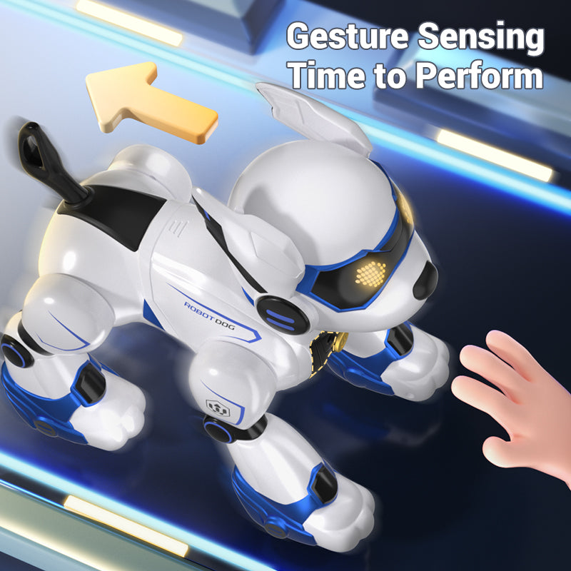 Load image into Gallery viewer, RC Robot Dog Toy for Kids, Intelligent Remote Control Stunt Dog with Voice Control & Programable Functions, Interactive Electronic Pet Puppy Sings, Dances, Plays Bedtime Stories