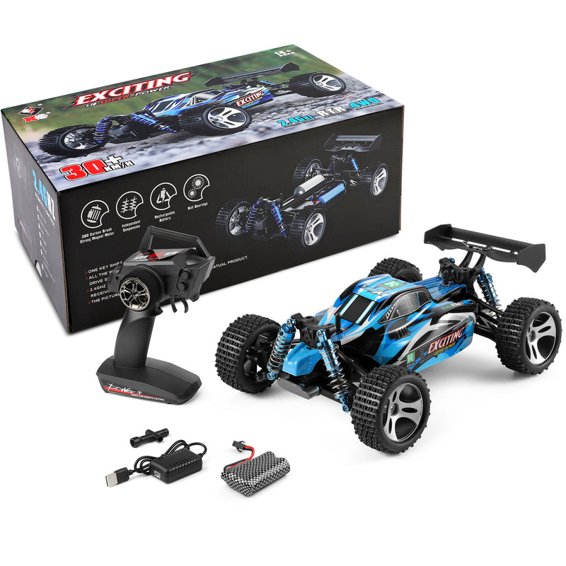 Load image into Gallery viewer, WLtoys 184011 30KM/H Speed RC Car 1/18 Scale 2.4G 4WD Control Vehicle Model