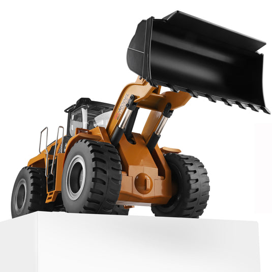 WLtoys RC Bulldozer 1:14 Scale High Simulation 2.4G Independent Control Analog Hydraulic Telescopic Design with Light and Sound