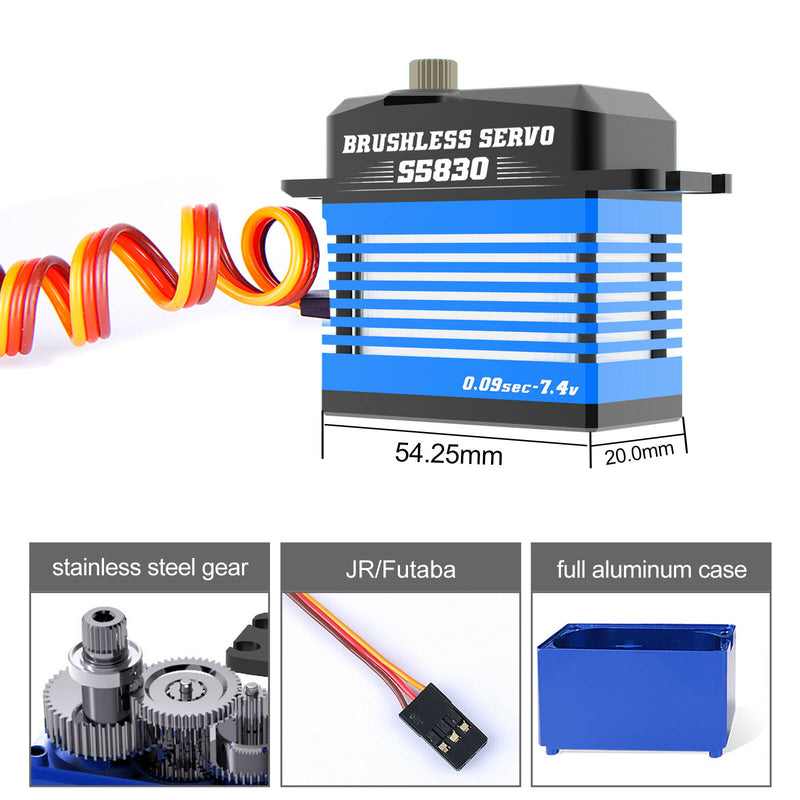 Load image into Gallery viewer, H-BLS5830 Brushless Servo with Full Aluminum Case, 85g Lightweight & High Performance,1 Pack(Direct Factory Sale)