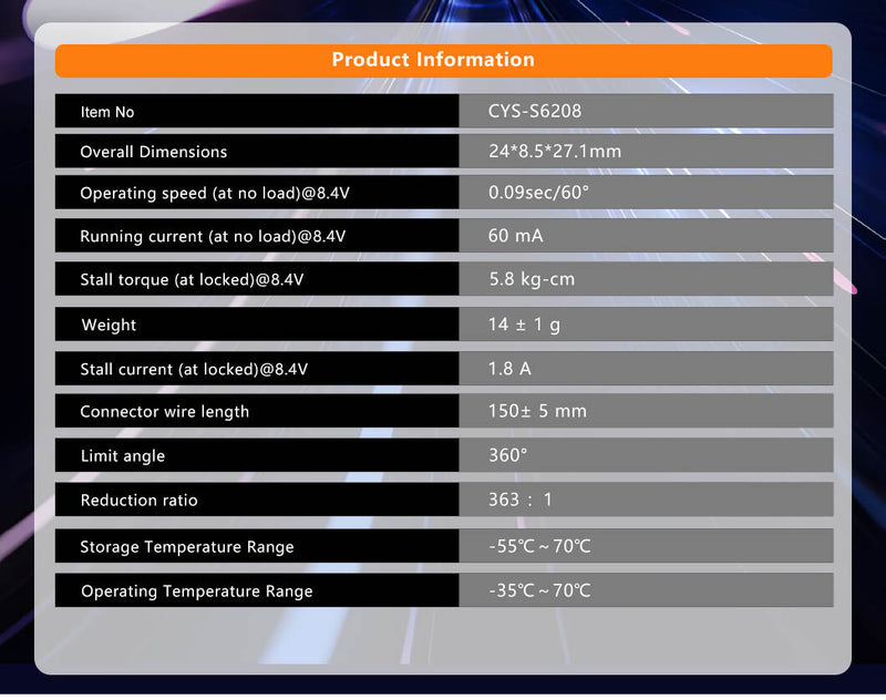 Load image into Gallery viewer, S6208 Full Metal Waterproof Low-Profile Digital RC Servo for Airplanes Radio System ,1 Pack(Direct Factory Sale)