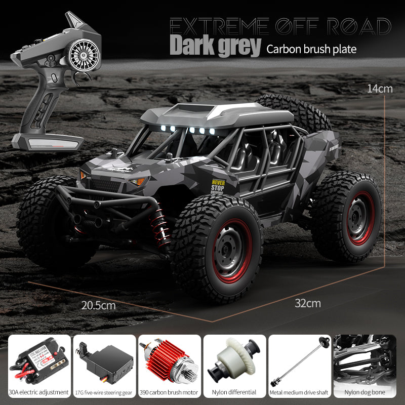 Load image into Gallery viewer, JJRC Remote 2.4G control high-speed car Pull off-road vehicles with LED highlight headlight Carbon brush magneto Strong power output