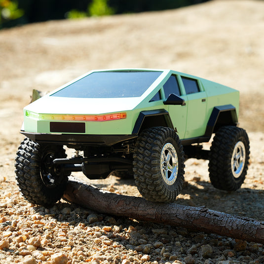 1/18 Cybertruck Climbing Car 4WD OFF-ROAD Vehicle New Climbing Star Tow Speed Gearbox Mechanical Shift Through-Type Linked Headlights