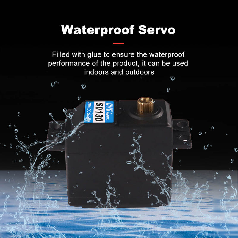 Load image into Gallery viewer, S0130 Standard Size Servo, High Precision & Waterproof , Standard Size Servo with High Performance for Precision Control,1 Pack(Direct Factory Sale)