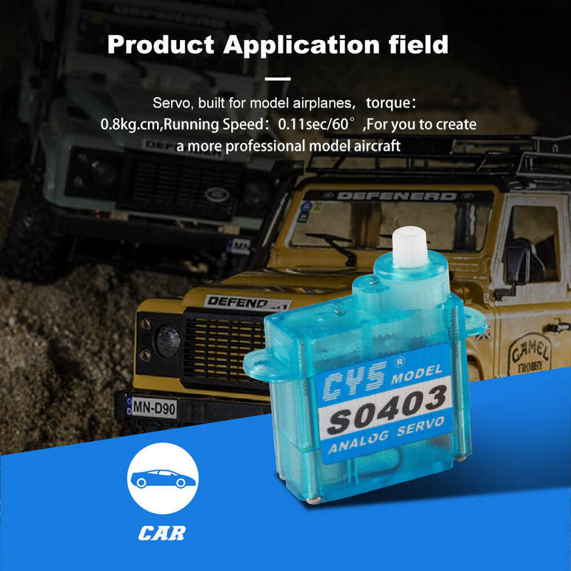 Load image into Gallery viewer, S0403 High-Speed Mini & Micro Servo with Plastic Case, 4.3g, for RC Micro Planes,1 Pack(Direct Factory Sale)