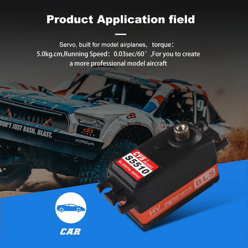 Load image into Gallery viewer, BLS5510 Brushless Low-Profile Servo, 5kg·cm High Torque Titanized Gear for Precision RC Control, Perfect for RC, 1 Pack(Direct Factory Sale)
