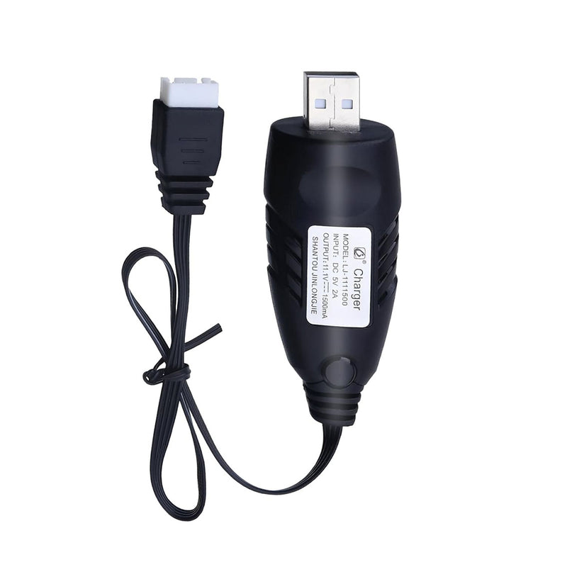 Load image into Gallery viewer, 11.1V Battery Charger Airsoft - 2A 1500mAh USB Chargers with XH-4P Plug Gel Blaster 3S Lipo Battery 11.1 Volt Li-ion Batteries Chargers Cable for RC Car Boat Toy