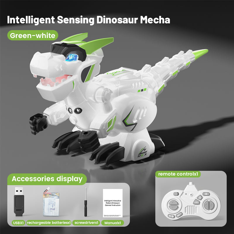 Load image into Gallery viewer, Smart RC Dinosaur Robot for Kids - Intelligent Sensing Mecha T-Rex with Gesture Control, Touch Interaction, Voice Recording, Interactive STEM Toy Gift for Boys & Girls