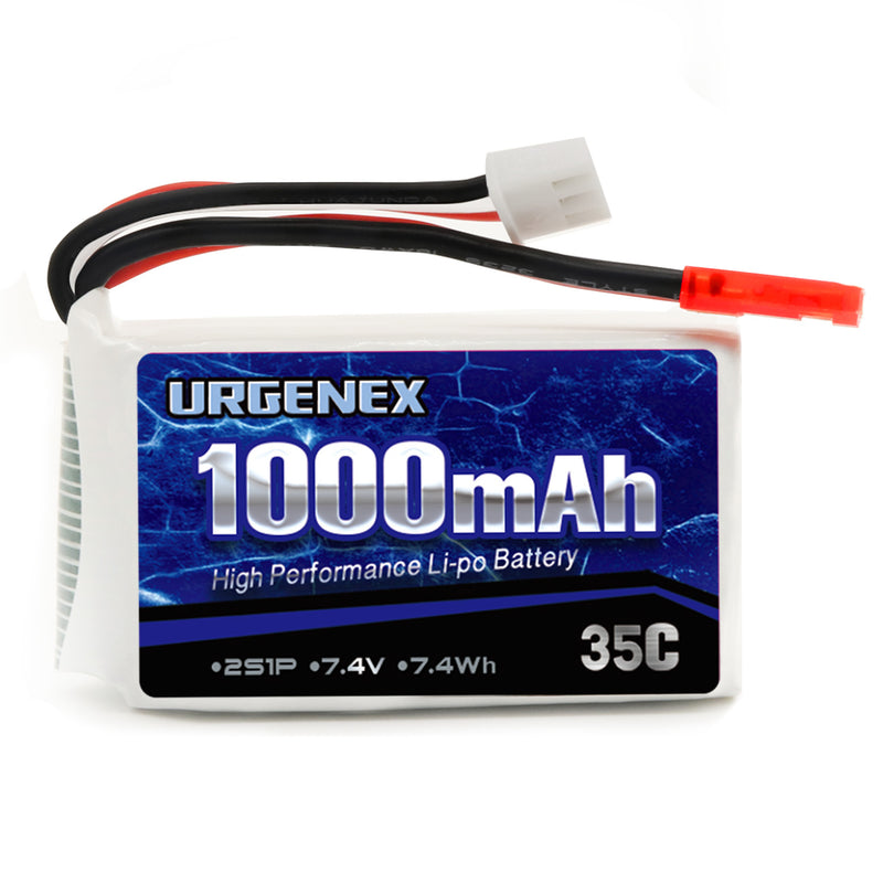 Load image into Gallery viewer, 2S Lipo Battery 7.4v Lipo with JST Plug, RC Lipo Batteries 35C 1000mah Lipo Batteries for WLtoys Rc Cars A949 A959 A969 A979 K929