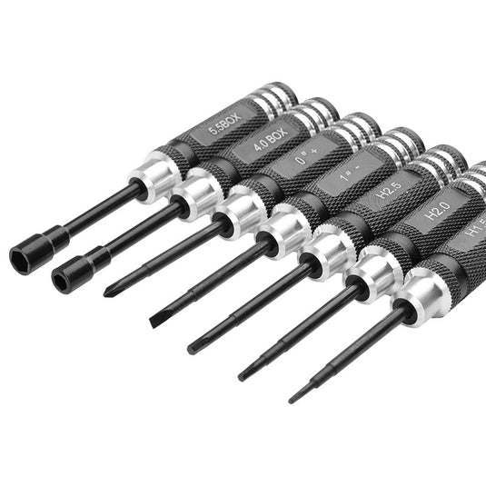 7Pcs Hex Screw Driver Set RC Tools Kit Hexagon Screwdriver for Traxxas Arrma Axial Losi Redcat RC Quadcopter Helicopter FPV Racing Drone Models SCX24