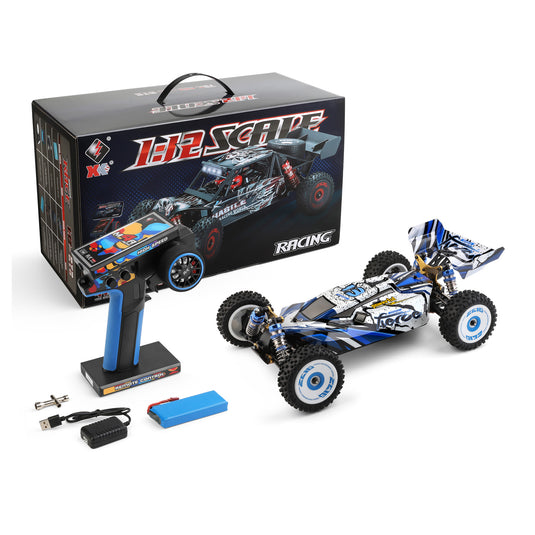 WLtoys 1/12 Scale RC Car 4WD 75KM/H High Speed Brushless 2.4G Remote Control RC Car Model 124017