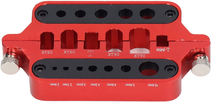 Load image into Gallery viewer, Aluminum Welding Soldering Insulate Station Jig RC Tools for XT60 XT90 Deans T Banana Plug Connector