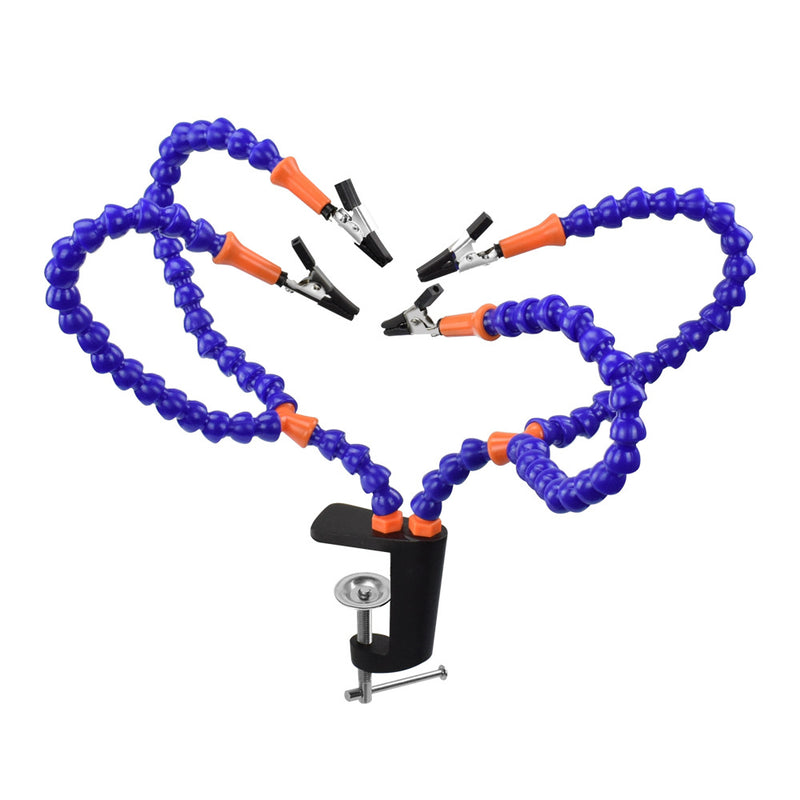 Load image into Gallery viewer, 4 Flexible Soldering Helping Hand Arms Soldering Tool for DIY Soldering ,Assembly, Repair, Modeling, Hobby