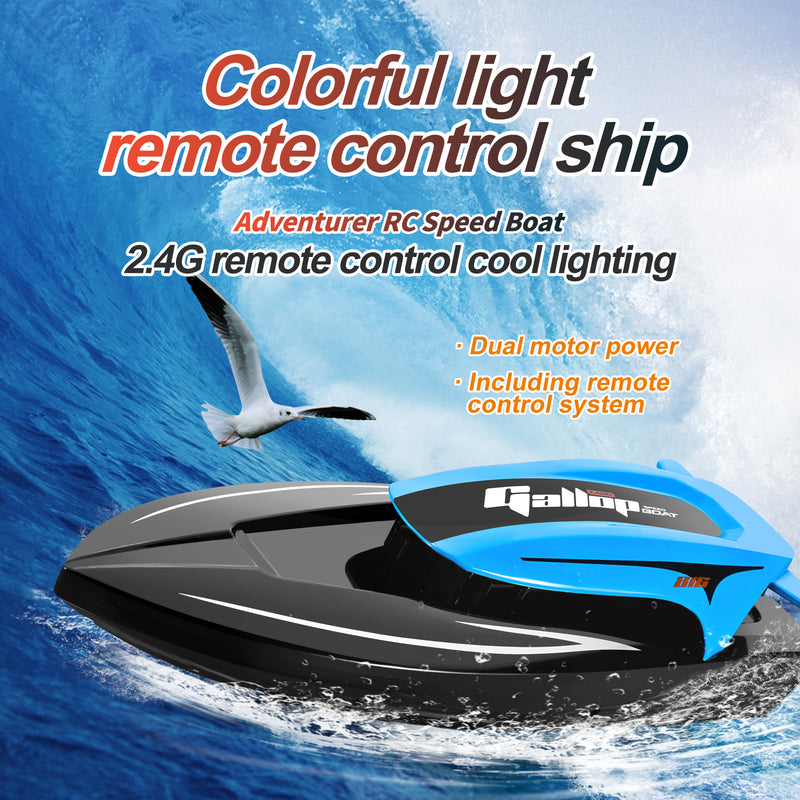 Load image into Gallery viewer, YiLe No.816 RC Boat 2.4G 20km/h High Speed Remote Control Boat With Lights