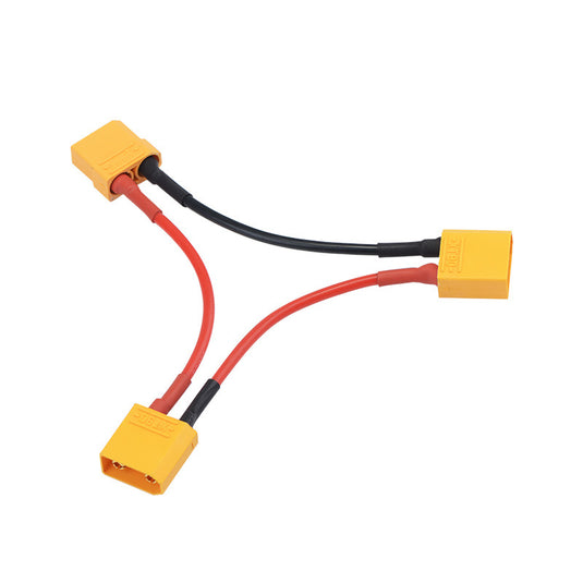XT90 1 Female to 2 Males Adapter Lead with Silicone Cable for RC Battery Helicopter Quadcopter