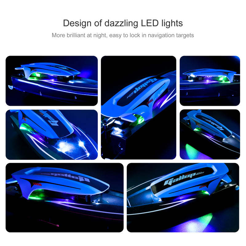Load image into Gallery viewer, YiLe No.816 RC Boat 2.4G 20km/h High Speed Remote Control Boat With Lights