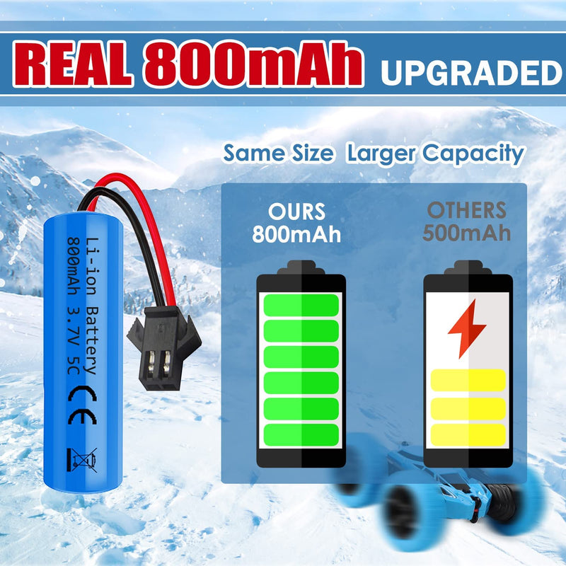 Load image into Gallery viewer, 3.7V 800mAh Li-ion Battery with SM-2P Plug Compatible with E35 DE38 DE40 DE50 DE55 TB202 TM141 Toy Cars