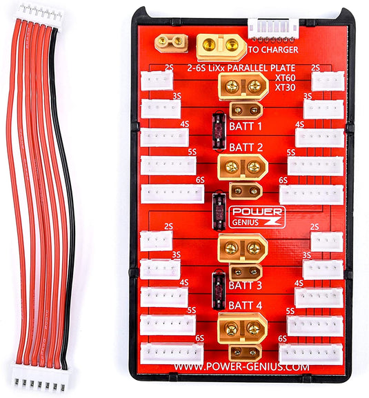 2 in 1 XT30 XT60 Lipo Battery Parallel Charging Board 2S-6S RC Lipo Battery Charge Plate