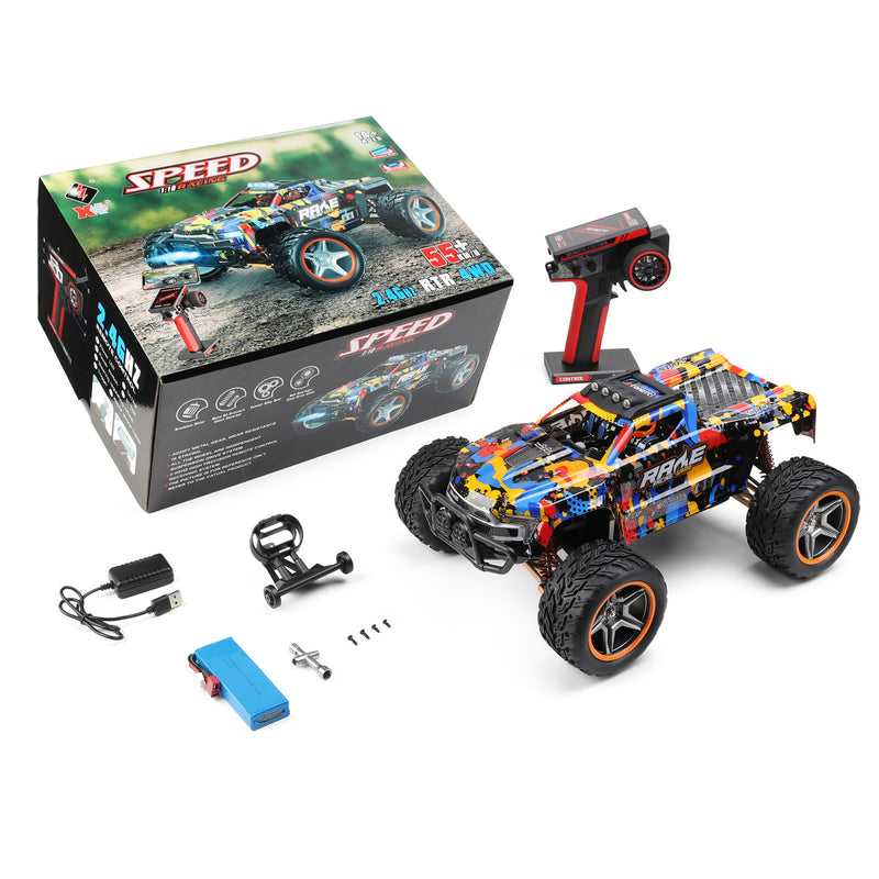 Load image into Gallery viewer, WLtoys 1/10 Scale RC Car 4WD 55KM/H Brushless 4WD 2.4G Remote Control RC Truck Model 104016/104018