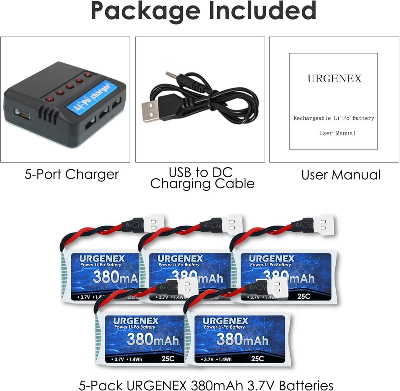 Load image into Gallery viewer, 3.7V 380mAh RC Drone Battery Fit for SYMA RC Drone with Molex Plug