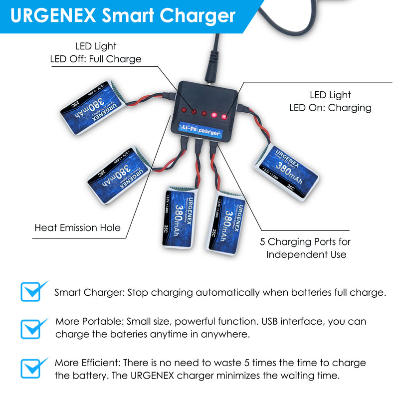 Load image into Gallery viewer, 3.7V 380mAh RC Drone Battery Fit for SYMA RC Drone with Molex Plug