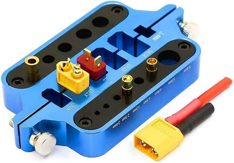 Load image into Gallery viewer, Aluminum Welding Soldering Insulate Station Jig RC Tools for XT60 XT90 Deans T Banana Plug Connector