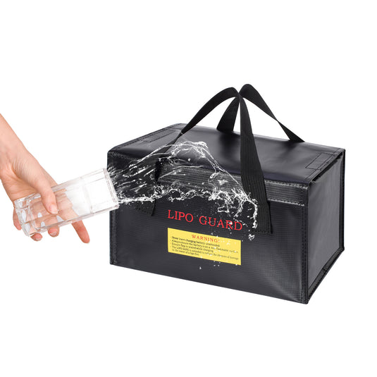 10.24x5.12x5.9in Lipo Safe Bag Fireproof Explosionproof Large Capacity Lipo Battery Storage Guard Safe Pouch for Charge & Storage 260x130x150mm