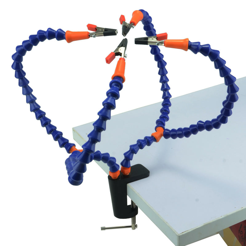 Load image into Gallery viewer, 4 Flexible Soldering Helping Hand Arms Soldering Tool for DIY Soldering ,Assembly, Repair, Modeling, Hobby