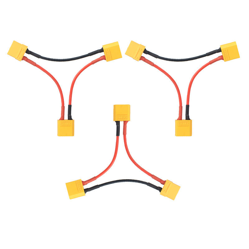 Load image into Gallery viewer, XT90 1 Female to 2 Males Adapter Lead with Silicone Cable for RC Battery Helicopter Quadcopter