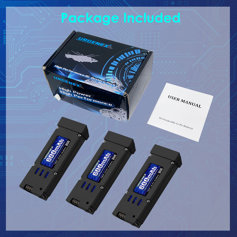 Load image into Gallery viewer, E58 Lipo Battery 3.7V 600mAh for E58 RC Drone