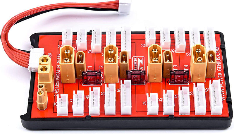 Load image into Gallery viewer, 2 in 1 XT30 XT60 Lipo Battery Parallel Charging Board 2S-6S RC Lipo Battery Charge Plate
