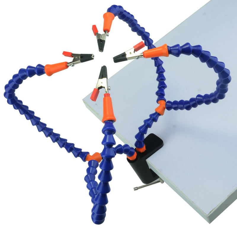 Load image into Gallery viewer, 4 Flexible Soldering Helping Hand Arms Soldering Tool for DIY Soldering ,Assembly, Repair, Modeling, Hobby
