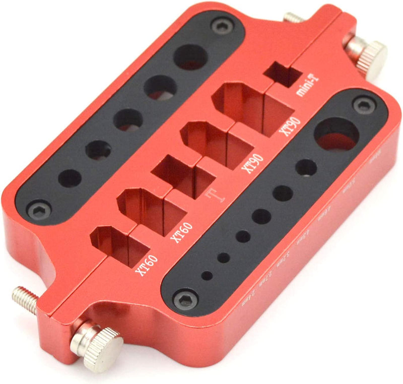 Load image into Gallery viewer, Aluminum Welding Soldering Insulate Station Jig RC Tools for XT60 XT90 Deans T Banana Plug Connector