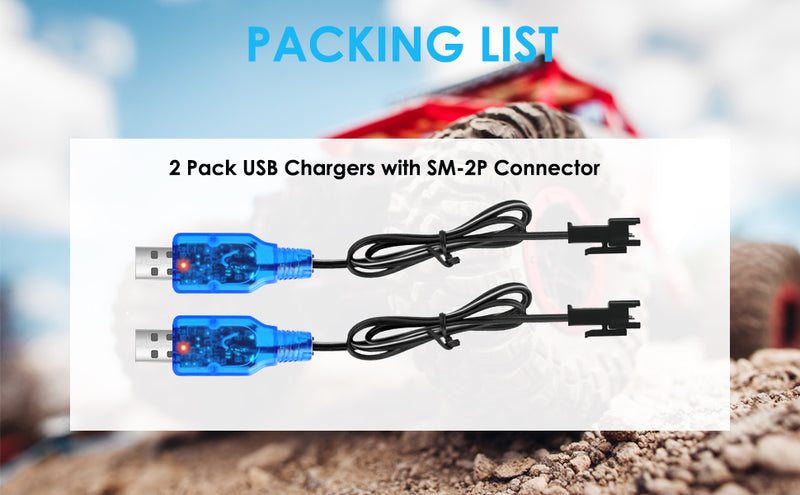 Load image into Gallery viewer, SM2P 3.7V Charger Cable 1S USB Battery Charger with SM-2P Connector