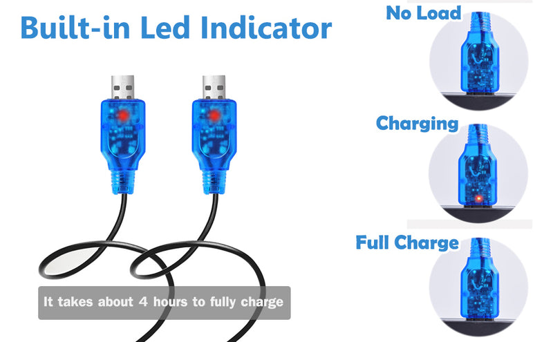 Load image into Gallery viewer, 3.7 V 2000 mAh Li-ion Battery for DEERC DE45 DE42 Remote Control Cars with SM-2P Plug